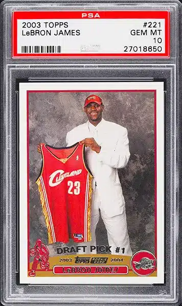 2003 Topps Basketball LeBron James ROOKIE #221 PSA 10 GEM MINT