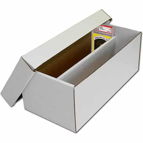Graded card storage shoe box
