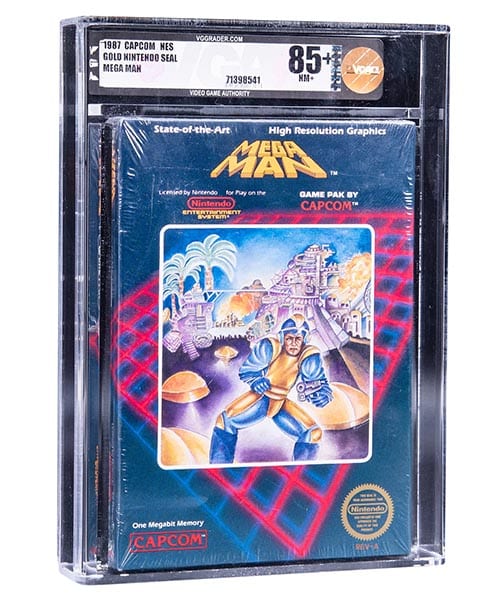 1987 NES Nintendo game Mega Man (USA) Sealed Video Game (front) - VGA NM+ 85+ 