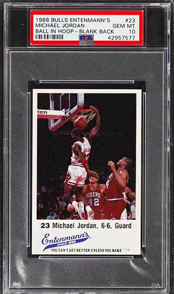 1988 Entenmann's Michael Jordan #23 graded PSA 10