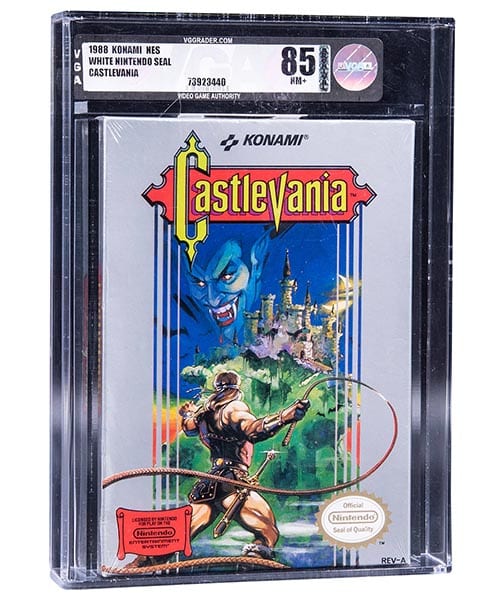 1988 Nintendo NES Game Castlevania sealed video game graded VGA 85 NM