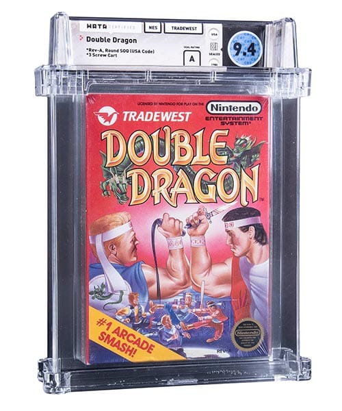 1988 Nintendo NES Game Double Dragon sealed video game graded WATA 9.4