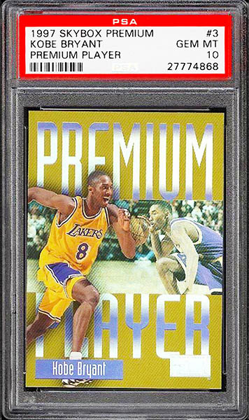 1997 Skybox Premium Premium Players Kobe Bryant #3 graded PSA 10