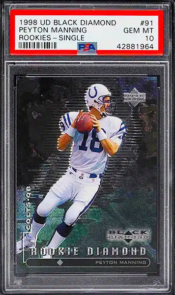 Best 25 Peyton Manning rookie cards - Price Guide & Values