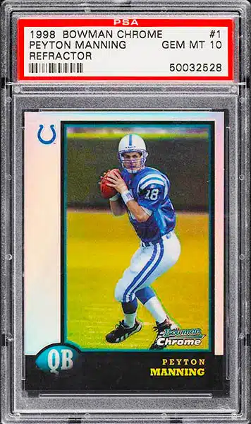 Lot Detail - 1998 Bowman's Best Autographs #7B Peyton Manning Signed Rookie  Card - BGS PRISTINE 10/BGS 10