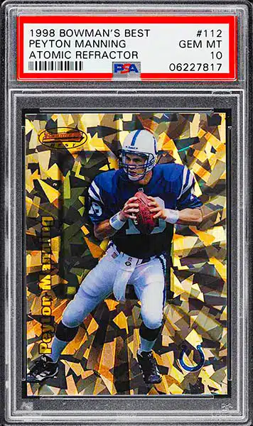 1998 Bowman's Best Football Peyton Manning Rookie Autograph :  r/footballcards