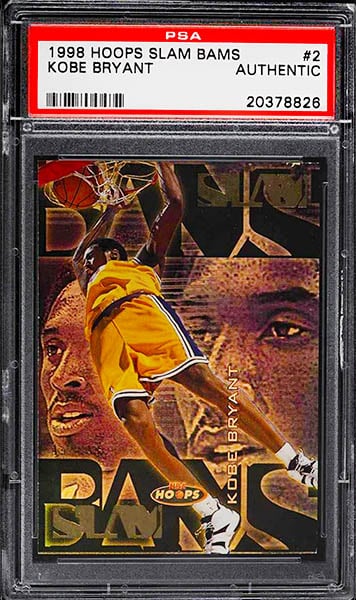 1998 Hoop Slam Bams Kobe Bryant rare basketball card PSA authentic