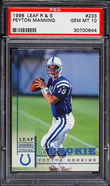 Peyton Manning Rookie Cards on   – Most Watched! – Wax Pack Gods