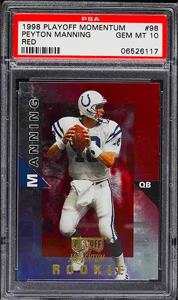 1998 Upper Deck Peyton Manning Rookie RC Jersey SP BGS 8.5 w/ 2x9.5 Subs  Invest