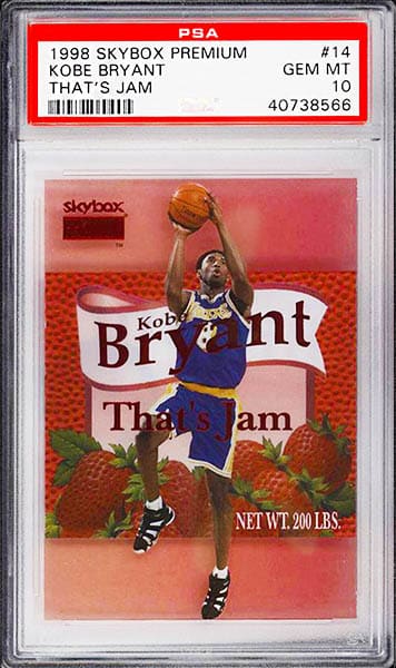 1998 Skybox Premium That's Jam Kobe Bryant rare basketball card graded PSA 10
