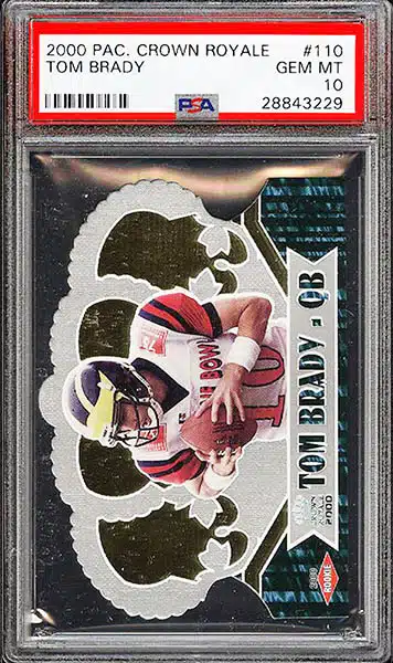 2000 Tom Brady Pacific RC (14/999) PSA 10 - (POP 10)   1/1