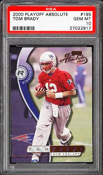 Slabbed and Graded 2000 Pacific#403 Tom Brady Rookie Card GEM MINT 10 - Big  Time Bats