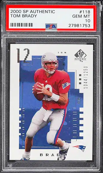 2003 TOM BRADY LEAF LIMITED THREADS AUTO. NO 1 OF ONLY 12