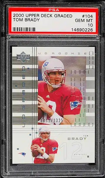 35 Best Tom Brady Rookie Card List - Price Guide & Values