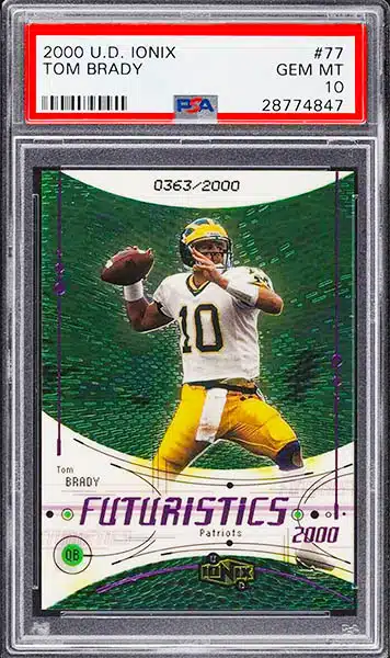 GRADED TOM BRADY ROOKIE 2000 VICTORY #326 SIGNED AUTO 10 PSA 10 RARE RC  PERFECT