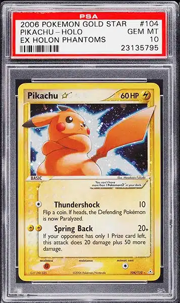 pikachu pokemon card ex