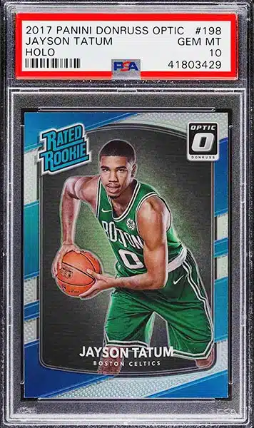 : Basketball NBA 2017-18 Donruss #198 Jayson Tatum Rated