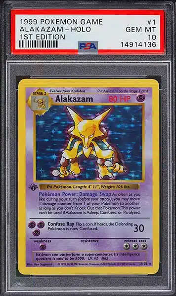 Pokedex for a Graded Pokemon Card