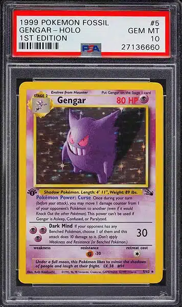 Checklist Gengar - Pokemon EX