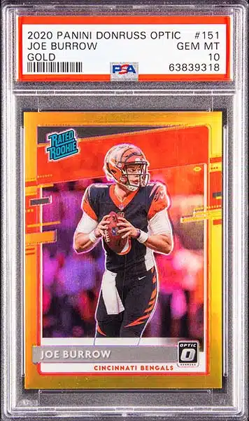 Joe Burrow Rookie Card Rankings: The Top 10 — Mashup Math