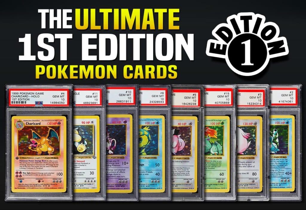 Best Pokemon 1st edition checklist and price guide