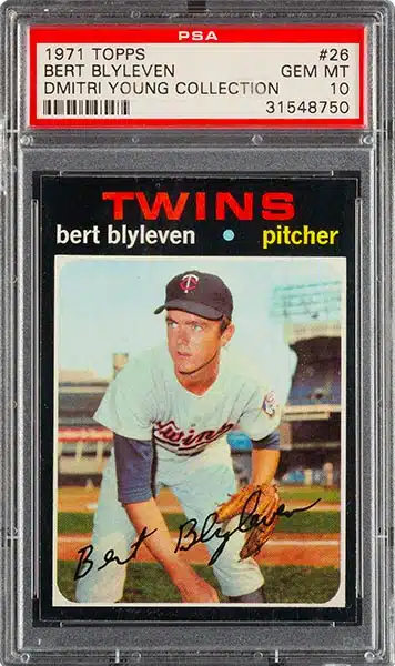  1971 Topps 26 Bert Blyleven Very Good : Collectibles & Fine Art