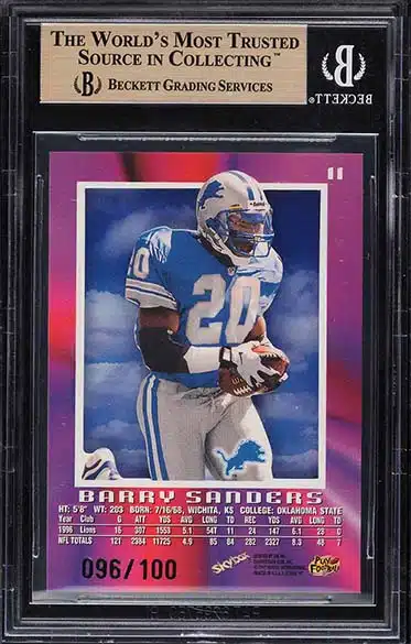 Top Barry Sanders Cards, Rookie Cards, Autographs, Inserts, Valuable