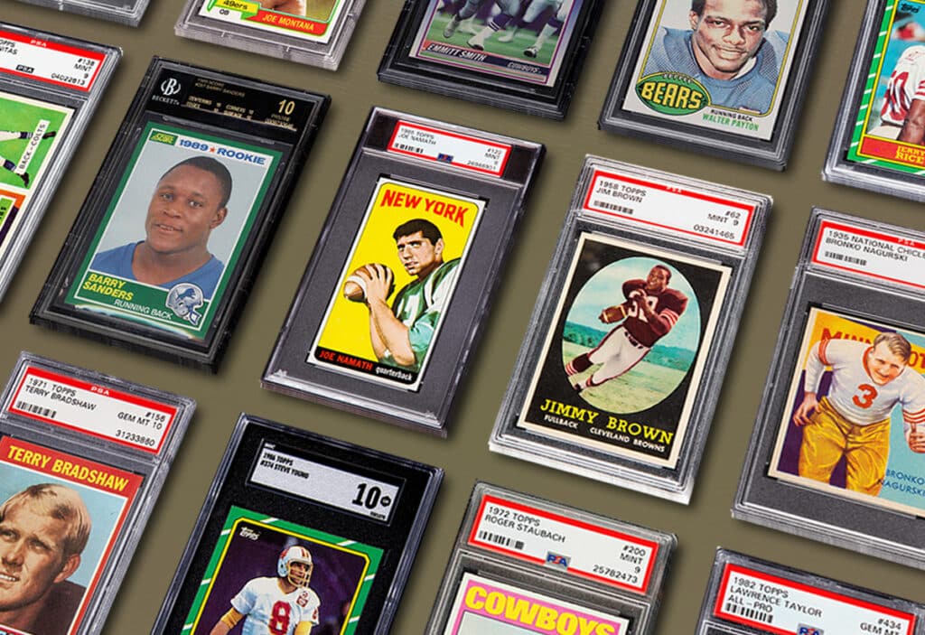 top 50 football rookie cards of all time worth money