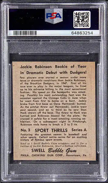 Extremely Rare Jackie Robinson Baseball Card Manufactured by -  Sweden