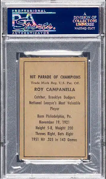 8 Great Roy Campanella Cards