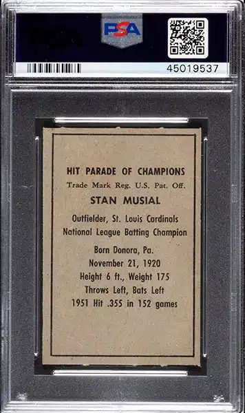 1952 Bowman Baseball #196 Stan Musial PSA 5.5 *7071 (Reed Buy)