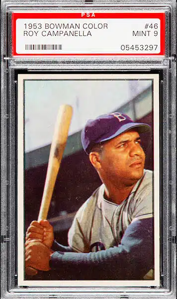 Rare Roy Campanella Baseball Bat Card Authentic Game Used -  Norway