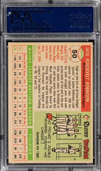Sold at Auction: 1955 Topps Jackie Robinson #50 Brooklyn Dodgers PSA  Authentic