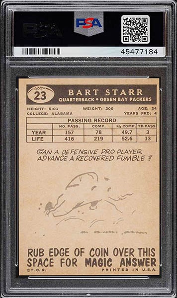 1959 Topps Bart Starr card #23