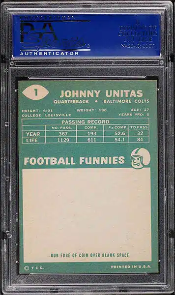 1960 Topps Johnny Unitas Card T Shirt #football #sports #footballcards  #topps #TShirt