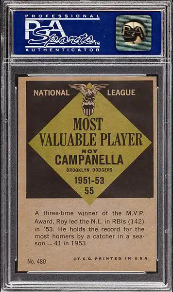  1950 Bowman # 75 Roy Campanella Brooklyn Dodgers