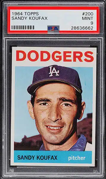 Most Valuable Sandy Koufax Baseball Cards