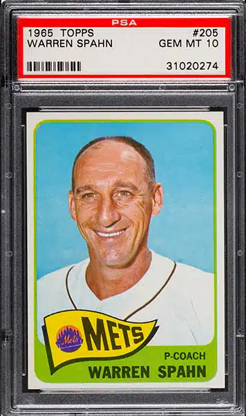 1955 Topps #31 Warren Spahn Milwaukee Braves Baseball Card Low Grade