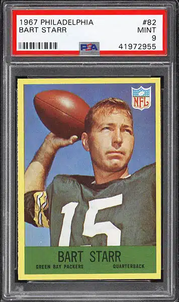 1969 Topps #215 Bart Starr Green Bay Packers Football Card EX app  scr/wrk/cres