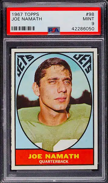 Joe Namath Rookie Card Stands Tall in A Small Collection With a Big Name