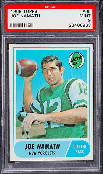 : 1968 Topps # 65 Joe Namath New York Jets (Football