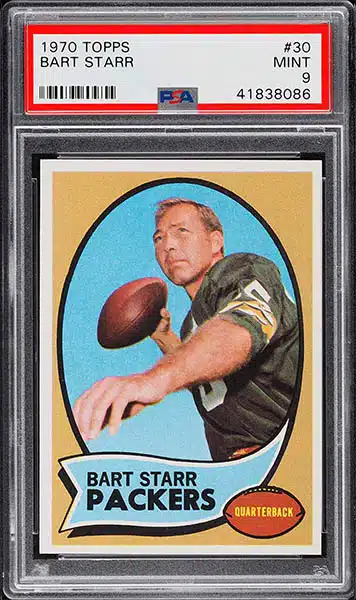 1968 Topps #1 Bart Starr Green Bay Packers Football Card Sgc 5 Ex