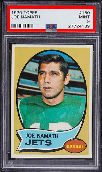 1966 Topps Football #96 Joe Namath Card Graded BVG Ex MINT+ 6.5 New York  Jets - VintageRookies