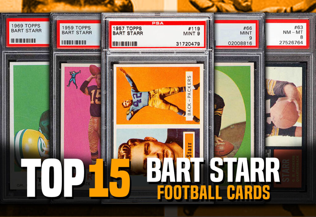 Top 15 Bart Starr football card list best value and prices