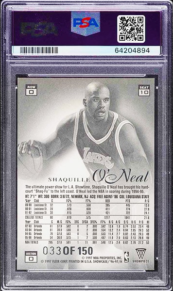 1996-flair-showcase-shaquille-oneal-legacy-collection-10-pwcc-auctions-back