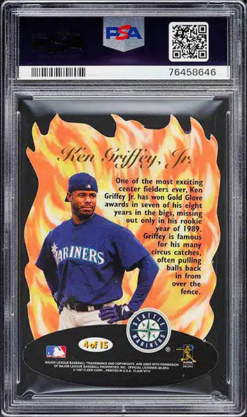 Ken Griffey Jr 1994 Flair Hot Gloves #3 PSA 10 Gem Mint – Three Stars  Sportscards