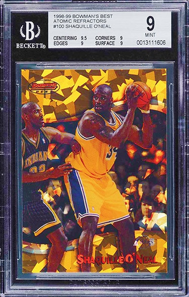 1998-bowmans-best-shaquille-oneal-atomic-refractor-100-pwcc-auctions-sold