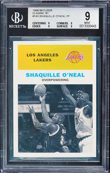 Best Shaquille O'Neal Basketball Cards from the 90s Prices & Values