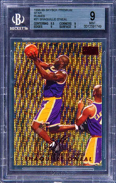 Shaquille O'Neal Basketball Cards from the 90s Prices & Values