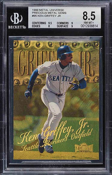 1999 Metal Universe Ken Griffey Jr. Precious Metal Games #95 graded BGS 8.5